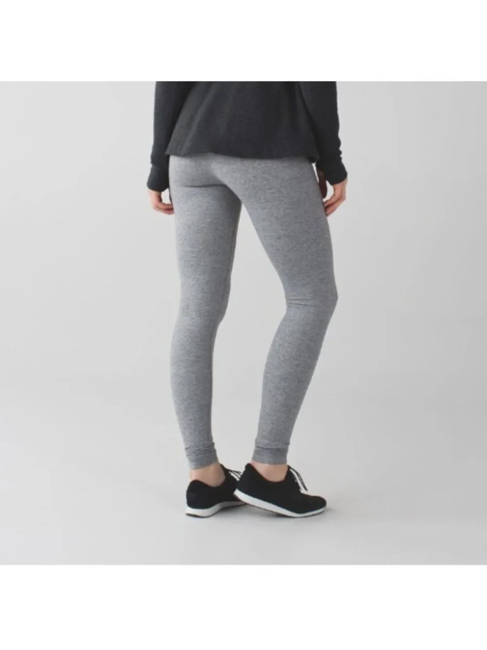 Lululemon Wunder Under Pant Heathered Slate like new condition